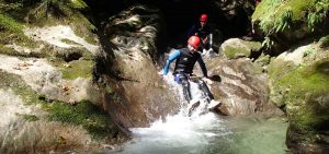 toboggan dans le canyon de Montmin
