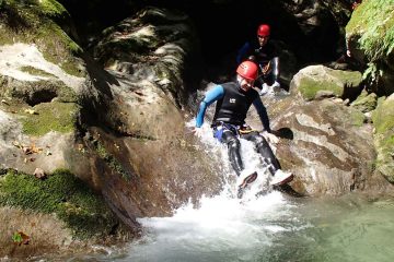 toboggan dans le canyon de Montmin