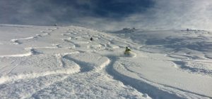 traces ski hors piste meribel