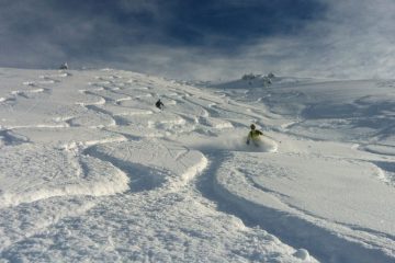 traces ski hors piste meribel