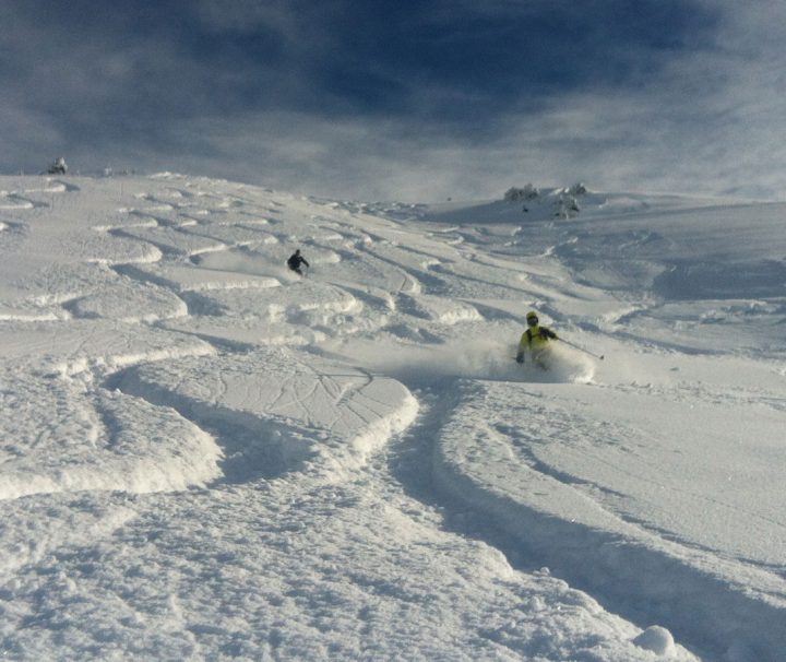 traces ski hors piste meribel