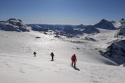 ski de rando sur le glacier de chaviere