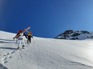 montée au col de gebroulaz