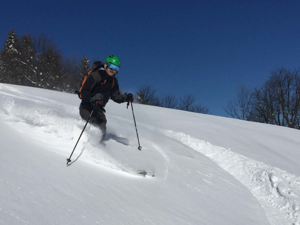 descente hors piste a meribel