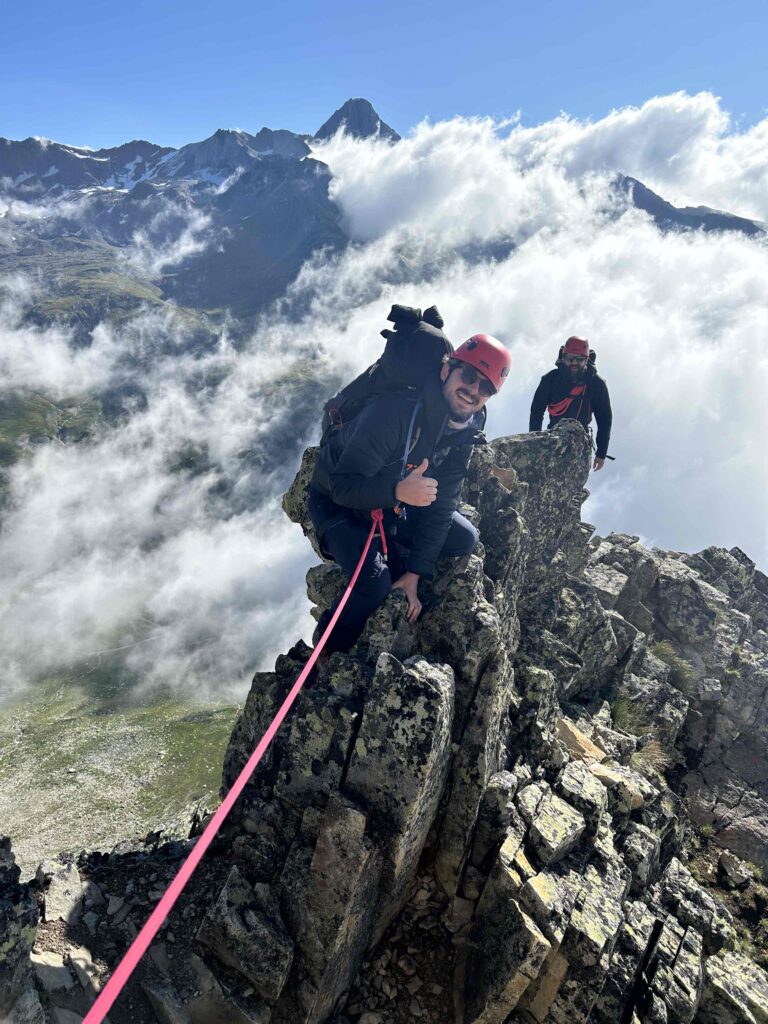 sur la crête